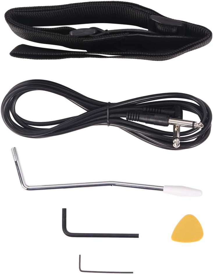Kcelarec 38 Inch Electric Guitar, Rosewood Fingerboard Electric Guitar, w/Picks, Strap, Cord, Bag, Tremolo Arm, for Beginner and Intermediate Performer (Blue) - Image 3